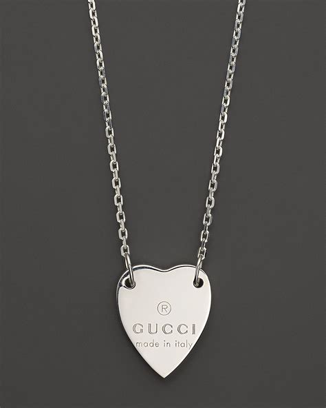 fake gucci heart necklace|authentic gucci necklace.